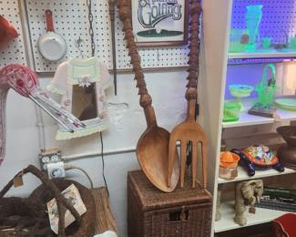 Huge fork and spoon