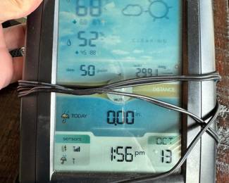 Weather station with sensor 