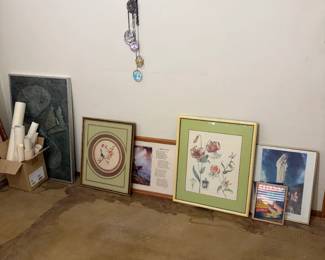 Framed Art And Floral Pictures