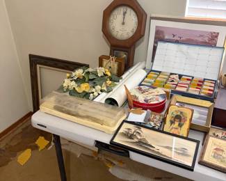 Clock Framed Pictures And Decor