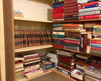Book Selection On Corner Shelves