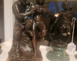 Bronze of Pan & Daphis