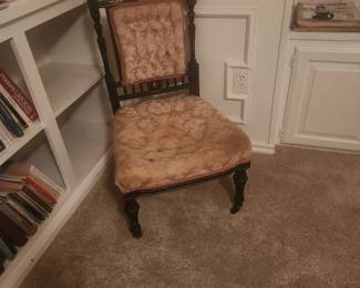 Antique Victorian Slipper Chair