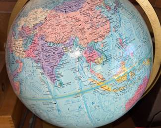12" Replogle World Nations Series terrestrial globe