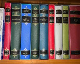 Collection of hardback books by Anthony Trollope published by the Folio Society