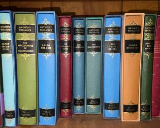 Collection of hardback books by Anthony Trollope published by the Folio Society