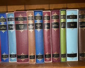 Collection of hardback books by Anthony Trollope published by the Folio Society