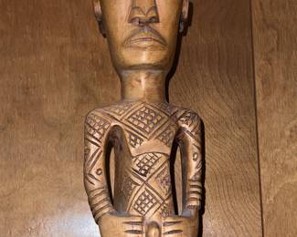 Traditional Ndengese craved wooden figure