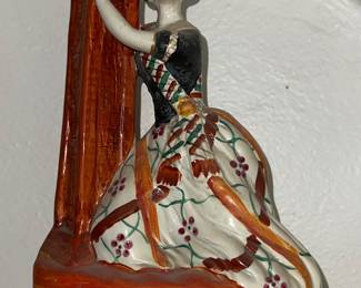 Staffordshire porcelain figure depicting Jenny Lind as Alice