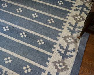 Vintage Scandinavian flatweave rug