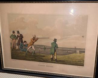 Antique English sporting print