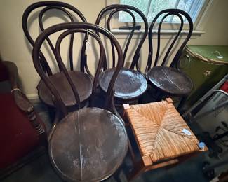 Cane back chairs- set of 4