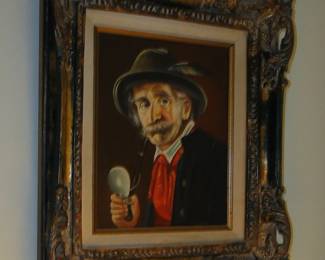 Mustached man art