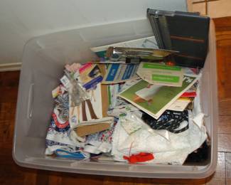 Lots of Sewing supplies, fabric