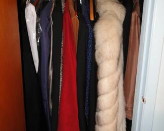 Fur coat and clothes
