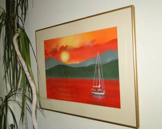 Sailboat artwork