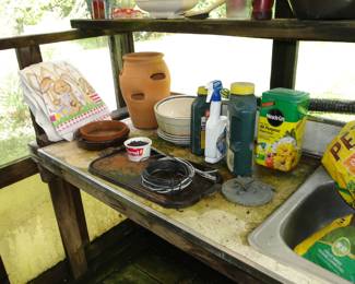 Planters and garden supplies