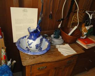 Wash bowl and pitcher