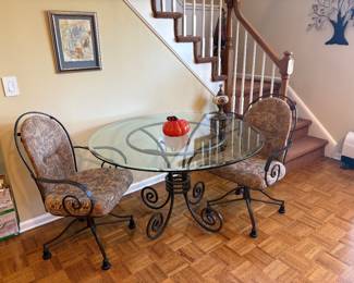 Glass Kitchen Table/4 Chairs