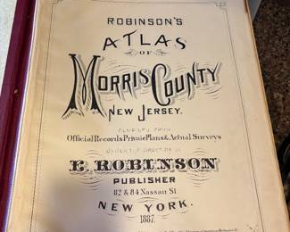 E. Robinson Atlas of Morris County