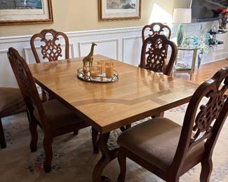Thomasville Table and China Cabinet  6 Chairs