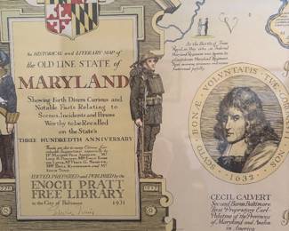 Edwin Tunis Map of Maryland