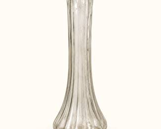 Clear glass vase