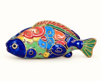 Colorful fish figurine