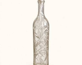 Clear glass decanter 