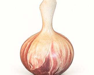 Pink-and-cream bud vase