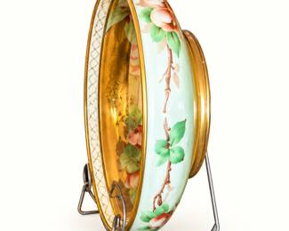 Floral platter with stand
