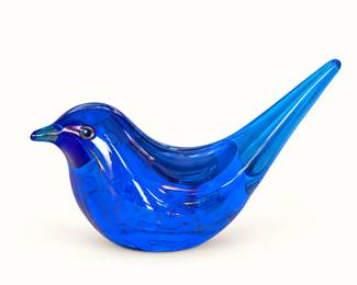 Blue bird ornament