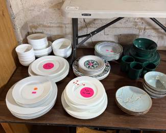 Dish sets at bargian prices.