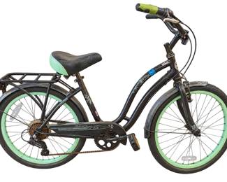 Worn Black Schwinn Cruiser Bicycle