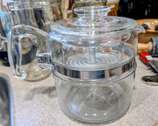 Pyrex glass percolator