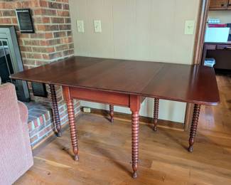 Drop leaf cherry dining table