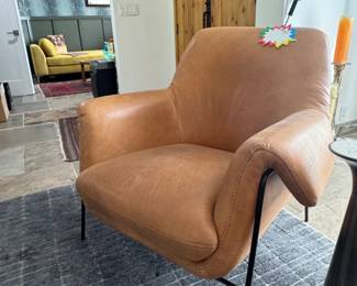 2 leather chairs
