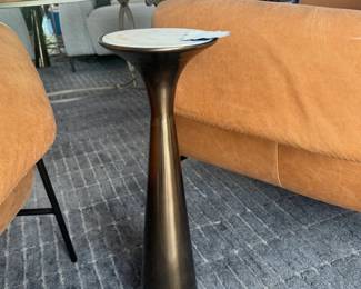 3 glass side tables