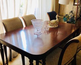 Antique Dining Table w/ Chairs