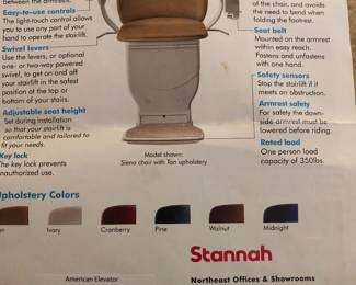 Stannah Siena 14ft straight Chairlift