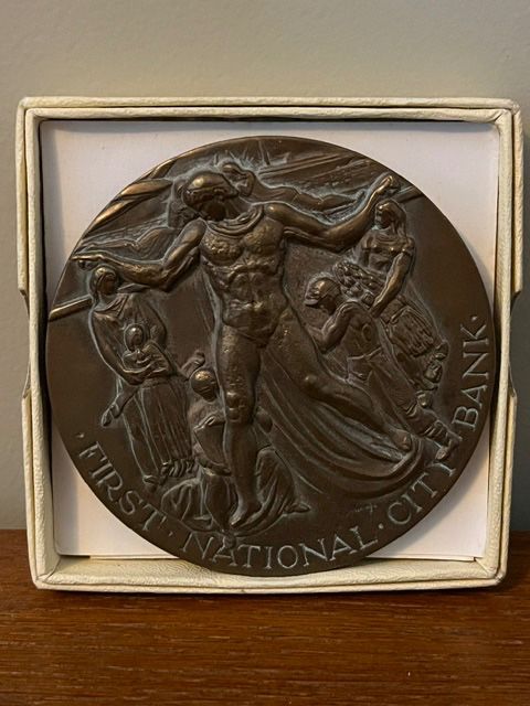 1962 First National City Bank 150th Anniversary Bronze Medal