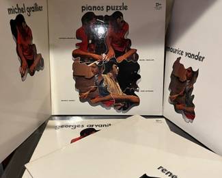 Rare Complete 5-Album Avant-Garde Jazz Albums by French Pianists Georges Arvanitas, Michel Graillier, Rene Urtreger and Maurice Vander