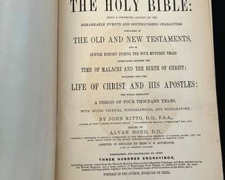 Antique Edition of An Illustrated History of the Holy Bible