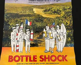 Vintage Bottle Shock Poster Singed by Movie Producers