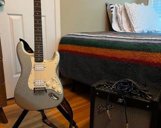Squire Bullet Guitar and Mustang Amp