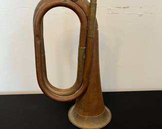 Vintage Copper and Brass Bugle 