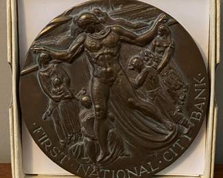 1962 First National City Bank 150th Anniversary Bronze Medal