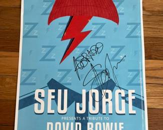 Autographed Seu Jorge Concert Poster 201/300