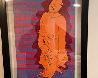 Original 1967 Bill Graham Concert Poster of Howlin' Wold and Big Brother and the Holding Company