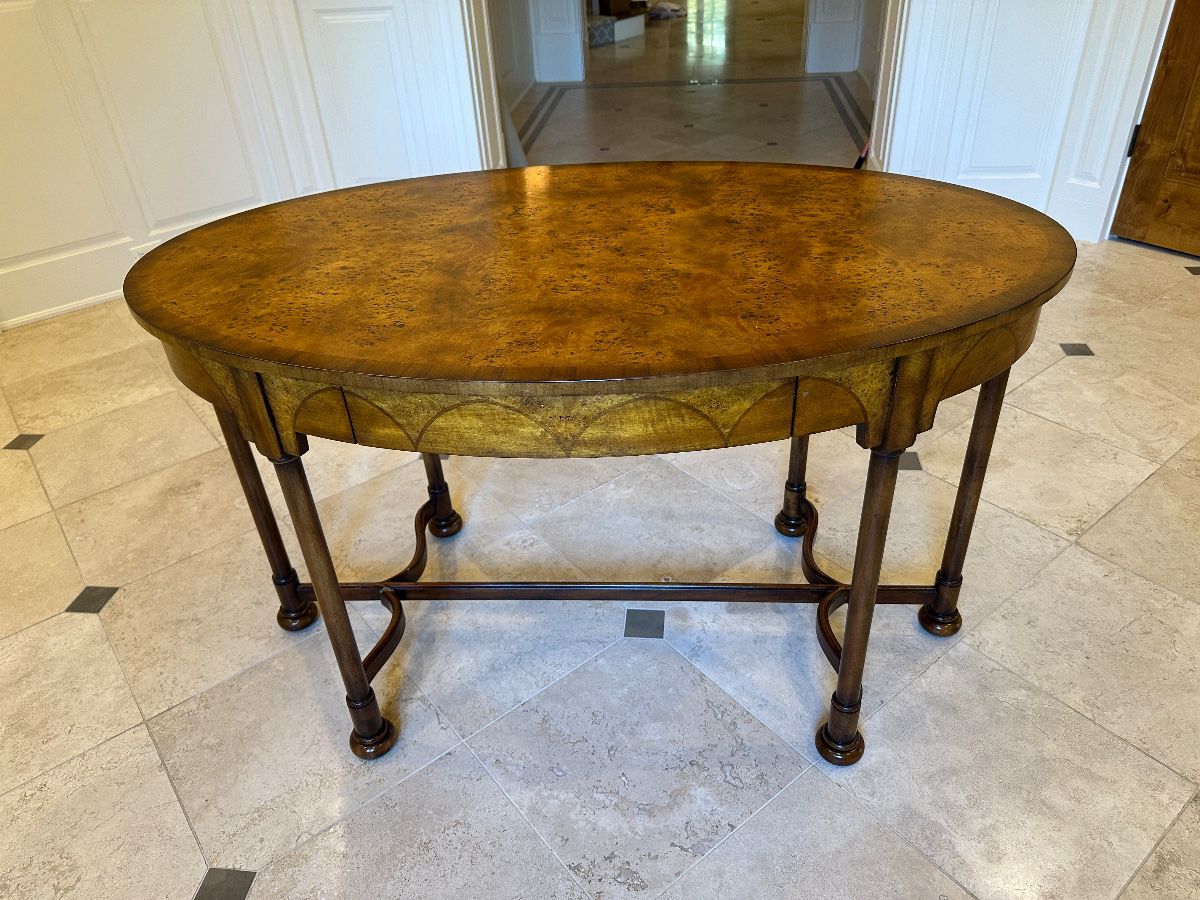 Theodore Alexander oval entry table